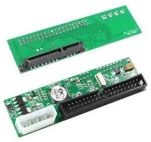 2.5 inch SATA to 3.5 inch IDE Adapter, 2.5 or 3.5 Inch HDD or SSD SATA Hard Drive to 40 Pin 3.5 Inch PATA Desktop Converter Card 2.5 inch SATA to 3.5 inch IDE Adapter, 2.5 or 3.5 Inch HDD or SSD SATA Hard Drive to 40 Pin 3.5 Inch PATA Desktop Converter Card