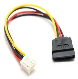 4Pin FDD Floppy Female to 15Pin SATA Female Adapter Converter Power Leads Cable Cord 18AWG Wire for ITX PC 4Pin FDD Floppy Female to 15Pin SATA Female Adapter Converter Power Leads Cable Cord 18AWG Wire for ITX PC