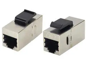 CAT7 Keystone Jack Ethernet Coupler (2-Pack) - Cat7 RJ45 Female to Female - 10Gbps - UTP Inline Coupler CAT7 Keystone Jack Ethernet Coupler (2-Pack) - Cat7 RJ45 Female to Female - 10Gbps - UTP Inline Coupler