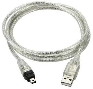 USB Male to Firewire IEEE 1394 4 Pin Male iLink Adapter Cord Cable for Sony DCR-TRV75E DV USB Male to Firewire IEEE 1394 4 Pin Male iLink Adapter Cord Cable for Sony DCR-TRV75E DV