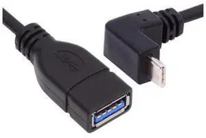 USB-C USB 3.1 Type-C Male to USB 3.0-A Female 10Gbps OTG Data Power Cable Up Down Angled 20cm USB-C USB 3.1 Type-C Male to USB 3.0-A Female 10Gbps OTG Data Power Cable Up Down Angled 20cm