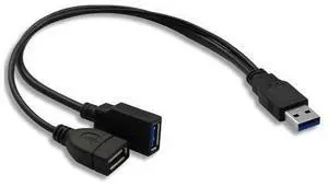 USB 3.0 Splitter Cable,USB Type A 3.0 Male to 3.0 Female and 2.0 Female Y Extension Splitter Cable for PC,Laptop,Length 30cm USB 3.0 Splitter Cable,USB Type A 3.0 Male to 3.0 Female and 2.0 Female Y Extension Splitter Cable for PC,Laptop,Length 30cm