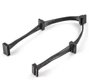 SATA Power Splitter: 15 Pin to 4 SATA 4X Serial ATA Power Adapter Splitter Cable for HDD, SSD, Optical Drives - 40cm SATA Power Splitter: 15 Pin to 4 SATA 4X Serial ATA Power Adapter Splitter Cable for HDD, SSD, Optical Drives - 40cm