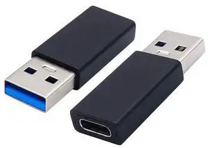 Type C to USB A Adapter USB Type C Female to USB Male OTG Adapter for Laptops, Power Banks and More USB A Ports Devices, Support Data Sync and Charging (2 Packs-Black F/M) Type C to USB A Adapter USB Type C Female to USB Male OTG Adapter for Laptops, Power Banks and More USB A Ports Devices, Support Data Sync and Charging (2 Packs-Black F/M)