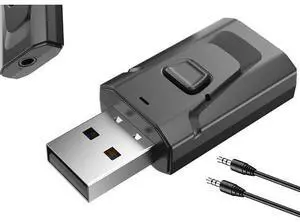 USB BT 5.0 Adapter 4-in-1 Wireless Stereo Audio Transmitter Receiver Adapter with 3.5mm AUX for Car Aux PC TV Speaker Home Audio System USB BT 5.0 Adapter 4-in-1 Wireless Stereo Audio Transmitter Receiver Adapter with 3.5mm AUX for Car Aux PC TV Speaker Home Audio System