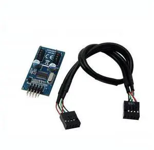 1-to-2 Splitter Motherboard USB 2.0 9Pin Internal Header Male to Dual 2x 9Pin Header Male HUB Converter PCB Board Adapter with Female to Female Extension Cable 30cm 1-to-2 Splitter Motherboard USB 2.0 9Pin Internal Header Male to Dual 2x 9Pin Header Male HUB Converter PCB Board Adapter with Female to Female Extension Cable 30cm