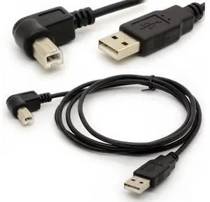 1.5M USB to Printer Adapter Cables 90 Degree USB 2.0 A Male to B Right Angle Plug Converter Lead 480Mbps High Speed Wireless Wired Adaptor Scanner Extension Cord (Right) 1.5M USB to Printer Adapter Cables 90 Degree USB 2.0 A Male to B Right Angle Plug Converter Lead 480Mbps High Speed Wireless Wired Adaptor Scanner Extension Cord (Right)