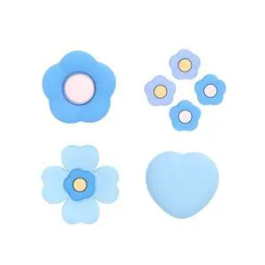 GeekShare Cross D-Pad Button Caps Thumb Grips Set,Silicone ABXY Key Buttons Sticker Compatible with Switch/OLED Joy Con (Blue & Purple) GeekShare Cross D-Pad Button Caps Thumb Grips Set,Silicone ABXY Key Buttons Sticker Compatible with Switch/OLED Joy Con (Blue & Purple)