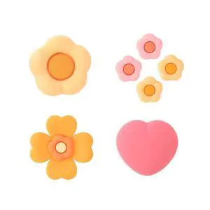 GeekShare Cross D-Pad Button Caps Thumb Grip Caps Set Compatible with Switch 2, ABXY Key Buttons Sticker Cover Caps for Switch 2 - Heart and Flower GeekShare Cross D-Pad Button Caps Thumb Grip Caps Set Compatible with Switch 2, ABXY Key Buttons Sticker Cover Caps for Switch 2 - Heart and Flower