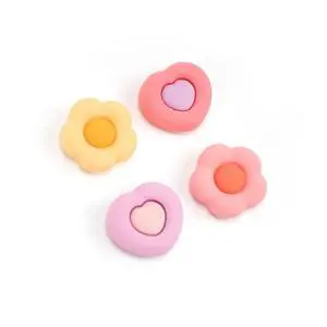 GeekShare Cute Thumb Grip Caps for PS5 Controller, Thumbsticks Cover Set Compatible with Switch Pro Controller and PS4 PS5 Controller, 4Pcs - Heart & Flower GeekShare Cute Thumb Grip Caps for PS5 Controller, Thumbsticks Cover Set Compatible with Switch Pro Controller and PS4 PS5 Controller, 4Pcs - Heart & Flower