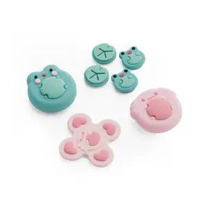 GeekShare Animal Cross D-Pad Button Caps Thumb Grip Caps Set Compatible with Switch 2, ABXY Key Buttons Sticker Cover Caps for Switch 2025, Frog & Axolotl GeekShare Animal Cross D-Pad Button Caps Thumb Grip Caps Set Compatible with Switch 2, ABXY Key Buttons Sticker Cover Caps for Switch 2025, Frog & Axolotl