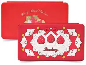 GeekShare Switch Game Card Case,Portable Magnetic Switch Game Holder Cartridge Case with 24 Game Card Slots and 24 TF Card Slots - Strawberries with Cream GeekShare Switch Game Card Case,Portable Magnetic Switch Game Holder Cartridge Case with 24 Game Card Slots and 24 TF Card Slots - Strawberries with Cream