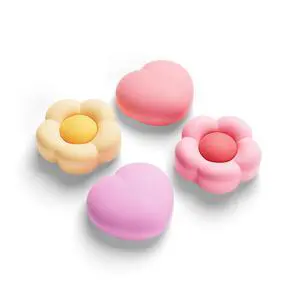 GeekShare Silicone Joycon Thumb Grip Caps Compatible with Nintendo Switch 2, Soft Joystick Cover Caps for Switch 2025, 4PCS - Heart & Flower GeekShare Silicone Joycon Thumb Grip Caps Compatible with Nintendo Switch 2, Soft Joystick Cover Caps for Switch 2025, 4PCS - Heart & Flower