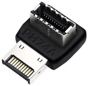 USB C Motherboard AdapterUSB 3.2 Type E 90 Degree Front Panel Internal Connector Header Converter for Motherboard Black C USB C Motherboard AdapterUSB 3.2 Type E 90 Degree Front Panel Internal Connector Header Converter for Motherboard Black C