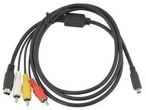 5 Feet/1.5M AV Cable for Sony Handycam Mini DV and DVD Camcorders-Black (1 Pack) 5 Feet/1.5M AV Cable for Sony Handycam Mini DV and DVD Camcorders-Black (1 Pack)