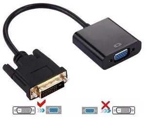DVI-D 24+1 Pin Man to VGA 15 Pin HDTV Adapter Converter DVI-D 24+1 Pin Man to VGA 15 Pin HDTV Adapter Converter