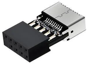 USB 2.0 to USB 3.2 Gen 1 Header Adapter for Mainboard with Type E Key-A Female Front Panel Socket to 9 Pin Header Internal Conversion Adapter USB 2.0 to USB 3.2 Gen 1 Header Adapter for Mainboard with Type E Key-A Female Front Panel Socket to 9 Pin Header Internal Conversion Adapter