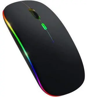 LED Wireless Bluetooth Mouse for Laptop Bluetooth 5.1 Mouse Rechargeable 2.4G Silent Mouse Portable with USB Computer Mice Slim Optical Mouse with 3 Adjustable DPI for PC Laptop Notebook Computer LED Wireless Bluetooth Mouse for Laptop Bluetooth 5.1 Mouse Rechargeable 2.4G Silent Mouse Portable with USB Computer Mice Slim Optical Mouse with 3 Adjustable DPI for PC Laptop Notebook Computer