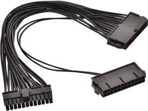24 Pin Main Second Dual PSU ATX Power Supply Motherboard Adapter Cable 32 cm/12.6 In 24 Pin Main Second Dual PSU ATX Power Supply Motherboard Adapter Cable 32 cm/12.6 In