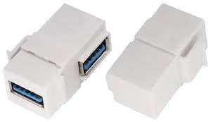 90 Degree USB Keystone Coupler Right Angle USB 3.0 A Keystone Jack Insert Female to Female Coupler Adapter for Wall Plate Outlet Panel (White/2 Pack) 90 Degree USB Keystone Coupler Right Angle USB 3.0 A Keystone Jack Insert Female to Female Coupler Adapter for Wall Plate Outlet Panel (White/2 Pack)