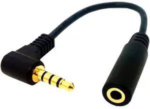 4 Pole 3.5mm 90 Degree Right Angle Audio Cable Male to 3.5mm Female Aux Cord TRRS Stereo Audio Cable Headset Extension Cable Support Mic 12 inch 4 Pole 3.5mm 90 Degree Right Angle Audio Cable Male to 3.5mm Female Aux Cord TRRS Stereo Audio Cable Headset Extension Cable Support Mic 12 inch