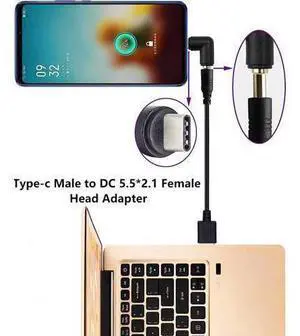 USB C to DC Power Adapter Type C USB Male to DC 5.5x2.1mm Female Connector DC5521 Female to Type C Male Charge Adapter for Laptop PC Smart Phone 2 PCS USB C to DC Power Adapter Type C USB Male to DC 5.5x2.1mm Female Connector DC5521 Female to Type C Male Charge Adapter for Laptop PC Smart Phone 2 PCS
