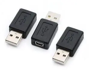 3 Pack USB 2.0 A Male to USB B Mini 5 Pin Female Adapter Converter 3 Pack USB 2.0 A Male to USB B Mini 5 Pin Female Adapter Converter