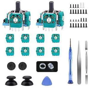 Joysticks Replacement for P5 Controller, AOLION 3D P5 Joystick Module Parts, 105 PCS P5 Controller Replacement parts with 8 Potentiometer, 50 Halloween Stickers and More Joysticks Replacement for P5 Controller, AOLION 3D P5 Joystick Module Parts, 105 PCS P5 Controller Replacement parts with 8 Potentiometer, 50 Halloween Stickers and More