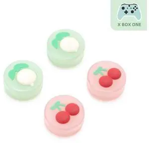 GeekShare Fruits Theme Thumb Grips Compatible with Xbox One Controller, 2-Pair Soft Silicone Thumbstick Cover Caps with Cherry and Turnip Design (4 Pcs) GeekShare Fruits Theme Thumb Grips Compatible with Xbox One Controller, 2-Pair Soft Silicone Thumbstick Cover Caps with Cherry and Turnip Design (4 Pcs)