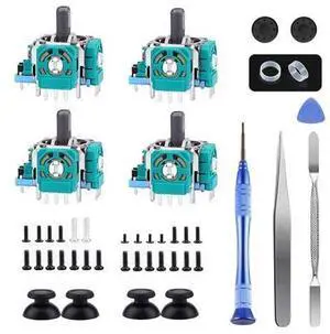Joysticks Replacement for P5 Controller, AOLION 3D Joystick Module Parts Compatible with P5 51 PCS Controller parts 4 Joystick, Thumbstick, 10 Protective Ring and More,blue Joysticks Replacement for P5 Controller, AOLION 3D Joystick Module Parts Compatible with P5 51 PCS Controller parts 4 Joystick, Thumbstick, 10 Protective Ring and More,blue