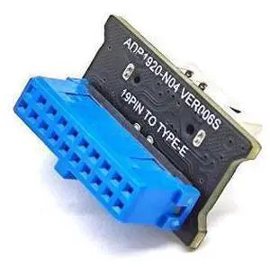 USB 3.0 Internal 19 Pin Header to USB 3.1 Type-C (20 Pin) Key E Adapter Card for USB Type-C Port USB 3.0 Internal 19 Pin Header to USB 3.1 Type-C (20 Pin) Key E Adapter Card for USB Type-C Port