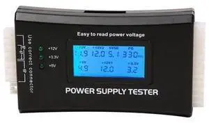 New Digital LCD PC Computer Power Supply Tester 20/24 Pin 4 PSU ATX SATA HDD Testers New Digital LCD PC Computer Power Supply Tester 20/24 Pin 4 PSU ATX SATA HDD Testers
