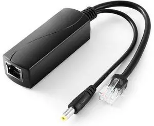 Active PoE Splitter 12V 1A Output with IEEE 802.3af Standard Compliant 10,100Mbps Power Over Ethernet Splitter Adapter for Security IP Camera CCTV Surveillance Device 5.5x2.1mm (PS5712P Black) Active PoE Splitter 12V 1A Output with IEEE 802.3af Standard Compliant 10,100Mbps Power Over Ethernet Splitter Adapter for Security IP Camera CCTV Surveillance Device 5.5x2.1mm (PS5712P Black)