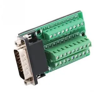 DB26 DB26-G2-01 Male Adapter to PCB Terminal Signals Module Breakout Board Connector DB26 DB26-G2-01 Male Adapter to PCB Terminal Signals Module Breakout Board Connector