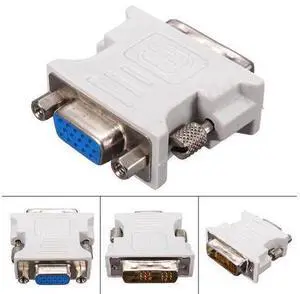 1pc DVI-D To VGA Adapter DVI-D 18+1Pin Dual Link Male to VGA 15 Pin Female Plug Adapter For PC Laptop 1pc DVI-D To VGA Adapter DVI-D 18+1Pin Dual Link Male to VGA 15 Pin Female Plug Adapter For PC Laptop