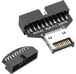 USB 3.0 Front Panel Header Type E to USB 3.0 19/20Pin Motherboard Header Adapter Type-E Male to 19Pin Male Front Connector Converter USB 3.0 Front Panel Header Type E to USB 3.0 19/20Pin Motherboard Header Adapter Type-E Male to 19Pin Male Front Connector Converter
