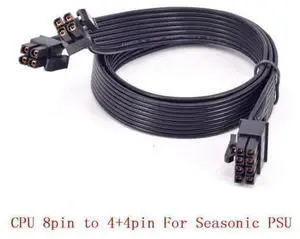 CPU 8pin to 4+4pin Power Supply Cable ATX 12V P4 to P8 for Seasonic KM3 Series X-750 X-850 SS-1050XP3 SS-1200XP3 M12II Evo Series 520 620 650 750 850 Snow Silent 750 1050 FOCUS PLUS Gold SSR-850FX CPU 8pin to 4+4pin Power Supply Cable ATX 12V P4 to P8 for Seasonic KM3 Series X-750 X-850 SS-1050XP3 SS-1200XP3 M12II Evo Series 520 620 650 750 850 Snow Silent 750 1050 FOCUS PLUS Gold SSR-850FX