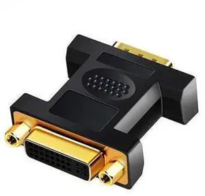 VGA Male to DVI 24+5 Pin Female Converter DVI to VGA Adapter 1080 Gold plated DVI Convertor forComputer PC Laptop VGA Male to DVI 24+5 Pin Female Converter DVI to VGA Adapter 1080 Gold plated DVI Convertor forComputer PC Laptop