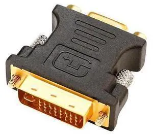 DVI Male to VGA Female Adapter High Speed DVI-I24+5 Port Converter for HDTV, Plasma, DVD and Projector DVI Male to VGA Female Adapter High Speed DVI-I24+5 Port Converter for HDTV, Plasma, DVD and Projector