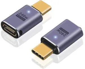 USB C Extender Adapter 240W, 2Pack USB Type C Extension Adapter, 40Gbps USB C Male to Female Adapter 8K Video Display Type C Extender Adapter for iPad, iMac, MacBook, Thunderbolt. USB C Extender Adapter 240W, 2Pack USB Type C Extension Adapter, 40Gbps USB C Male to Female Adapter 8K Video Display Type C Extender Adapter for iPad, iMac, MacBook, Thunderbolt.