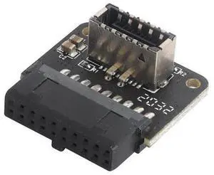 1Pack 90 Degree USB 19 Pin to USB3.1 Type-E Front Panel Connector Down-Right Angle Type-E USB 3.1 Female to 19Pin USB 3.0 Female Header Extension Adapter for Computer Motherboard(19Pin/Down) 1Pack 90 Degree USB 19 Pin to USB3.1 Type-E Front Panel Connector Down-Right Angle Type-E USB 3.1 Female to 19Pin USB 3.0 Female Header Extension Adapter for Computer Motherboard(19Pin/Down)