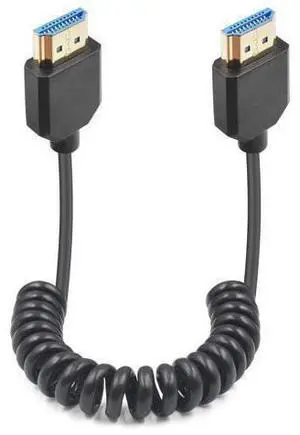 8K HDMI Coiled Cable 1-4FT, 48Gbps Short HDMI Cable Coiled with 8K@60Hz, 4K@240Hz and HDR for ATOMOS Ninja V S.ony A7siii C.anon C300 C500 Ronin RS2 Monitor Camera, Capture Cards, PS5 8K HDMI Coiled Cable 1-4FT, 48Gbps Short HDMI Cable Coiled with 8K@60Hz, 4K@240Hz and HDR for ATOMOS Ninja V S.ony A7siii C.anon C300 C500 Ronin RS2 Monitor Camera, Capture Cards, PS5