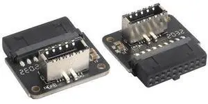 2Pack 90 Degree USB 20Pin to USB3.1 Type-E Front Panel Connector Down-Right Angle Type-E USB 3.1 Female to 19/20Pin USB3.0 Female Header Extension Adapter for Computer Motherboard(19Pin/Down) 2Pack 90 Degree USB 20Pin to USB3.1 Type-E Front Panel Connector Down-Right Angle Type-E USB 3.1 Female to 19/20Pin USB3.0 Female Header Extension Adapter for Computer Motherboard(19Pin/Down)