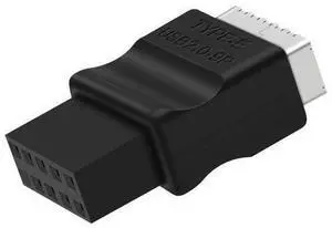 USB 2.0 to USB 3.2 Gen 1 Header Extension Adapter for Mainboard with Type E Key-A Female Front Panel Socket to 9 Pin Header Internal Conversion Adapter Black USB 2.0 to USB 3.2 Gen 1 Header Extension Adapter for Mainboard with Type E Key-A Female Front Panel Socket to 9 Pin Header Internal Conversion Adapter Black