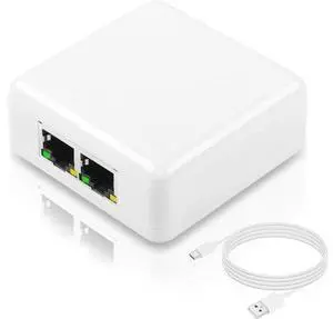 RJ45 Network Splitter Adapter, Gigabit Ethernet Splitter 1 to 2 Adapter, 1000Mbps RJ45 Network Extension Connector,Two Devices Share The Internet at The Same Time(White Gigabit 1 to 2) RJ45 Network Splitter Adapter, Gigabit Ethernet Splitter 1 to 2 Adapter, 1000Mbps RJ45 Network Extension Connector,Two Devices Share The Internet at The Same Time(White Gigabit 1 to 2)