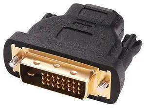 DVI to HDMI Adapter, DVI-D 24+1Male to HDMI Female High Speed Adapter Converter Gold Plated Support 1080P for HDTV, Plasma, DVD, Projector, Computer DVI to HDMI Adapter, DVI-D 24+1Male to HDMI Female High Speed Adapter Converter Gold Plated Support 1080P for HDTV, Plasma, DVD, Projector, Computer