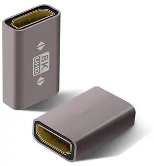 8K HDMI Coupler 2 Pack, HDMI 2.1 Female to Female Connector HDMI Extension Adapter, Supports 4K@120Hz,8K@60Hz, 2K, Compatible with HDTV, Monitors, Laptop, Projector, PS5/4, Xbox X 8K HDMI Coupler 2 Pack, HDMI 2.1 Female to Female Connector HDMI Extension Adapter, Supports 4K@120Hz,8K@60Hz, 2K, Compatible with HDTV, Monitors, Laptop, Projector, PS5/4, Xbox X