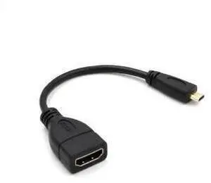 Micro HDMI to HDMI female adapter HD cable Micro HDMI to HDMI female adapter HD cable