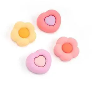 GeekShare Soft Silicone Thumb Grips, 2-Pair Thumbstick Cover Caps Compatible with Xbox One Controller - 2 Pair / 4 Pcs - Heart & Flower GeekShare Soft Silicone Thumb Grips, 2-Pair Thumbstick Cover Caps Compatible with Xbox One Controller - 2 Pair / 4 Pcs - Heart & Flower