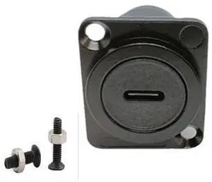 D Type Panel Mount Adapter Coupler USB Type C 3.1 Female to Female Panel Fixed Pass Through Module Extension Converter Data Transmission for Audio Video Network Equipment D Type Panel Mount Adapter Coupler USB Type C 3.1 Female to Female Panel Fixed Pass Through Module Extension Converter Data Transmission for Audio Video Network Equipment